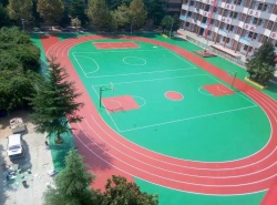 河南洛陽嵩縣 硅PU跑道、球場_其他案例_廣東