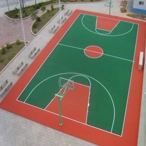 廣西省百色市右江職業(yè)商貿(mào)學(xué)校PU籃球場_戶外運(yùn)動地面案例_廣東