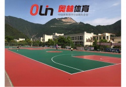 四川省綿陽市擂鼓八一中學(xué)運(yùn)動(dòng)場_戶外運(yùn)動(dòng)地面案例_廣東