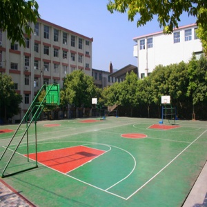安徽淮南理工大學(xué)PU籃球場_戶外運(yùn)動地面案例_廣東