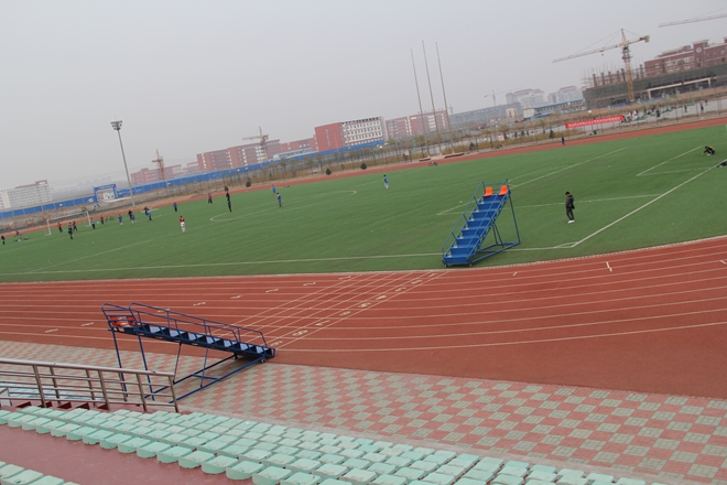 北京交通大學(xué)黃驊分校4*4<a href=http://m.taijiali.cn target=_blank class=infotextkey>塑膠跑道</a>工程實(shí)例