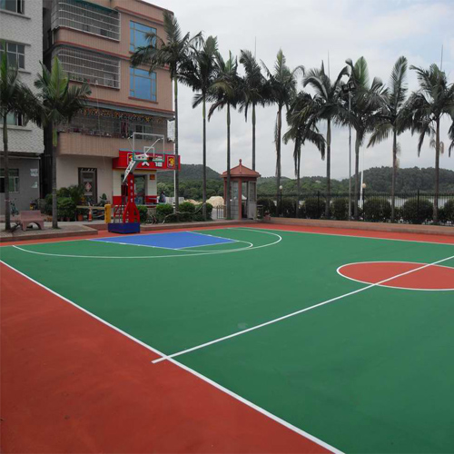 深圳市沙井華勝學(xué)校<a href=http://m.taijiali.cn target=_blank class=infotextkey>丙烯酸</a>籃球場