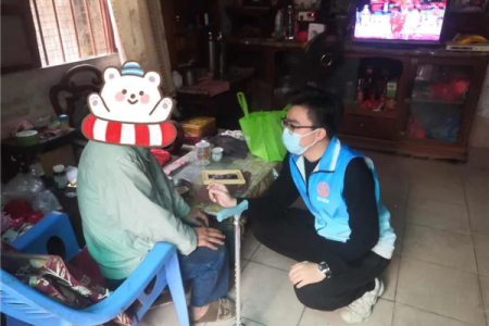 寒潮來襲，西區(qū)街道為困難群眾送溫暖