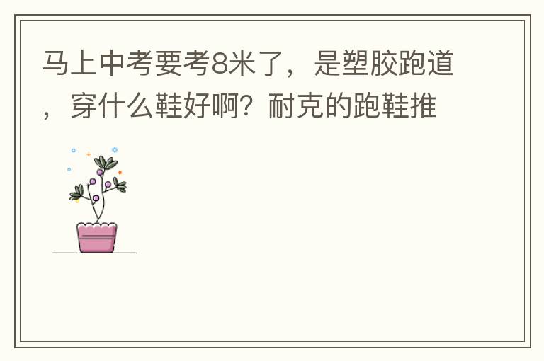 馬上中考要考8米了，是塑膠跑道，穿什么鞋好??？耐克的跑鞋推薦一款
