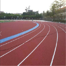 厚冠8mm預(yù)制型塑膠跑道 復合型塑膠跑道 浙江遂昌塑膠跑道定制