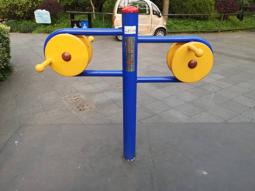 雙位手搖健身車(chē)