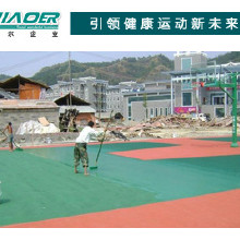 網(wǎng)球場塑膠地板 運(yùn)動場地坪廠家 丙烯酸球場制造